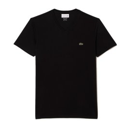 T-SHIRT SCOLLO A "V" M/M PIMA LACOSTE