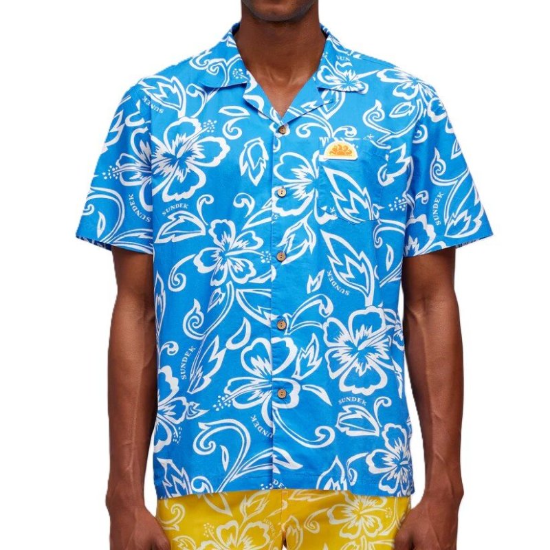 Camicia Allover Sundek Sundek Camicie M817SHMU1IA-616IA